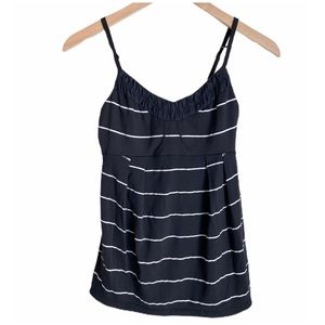 Lululemon black striped yoga tank top 6
